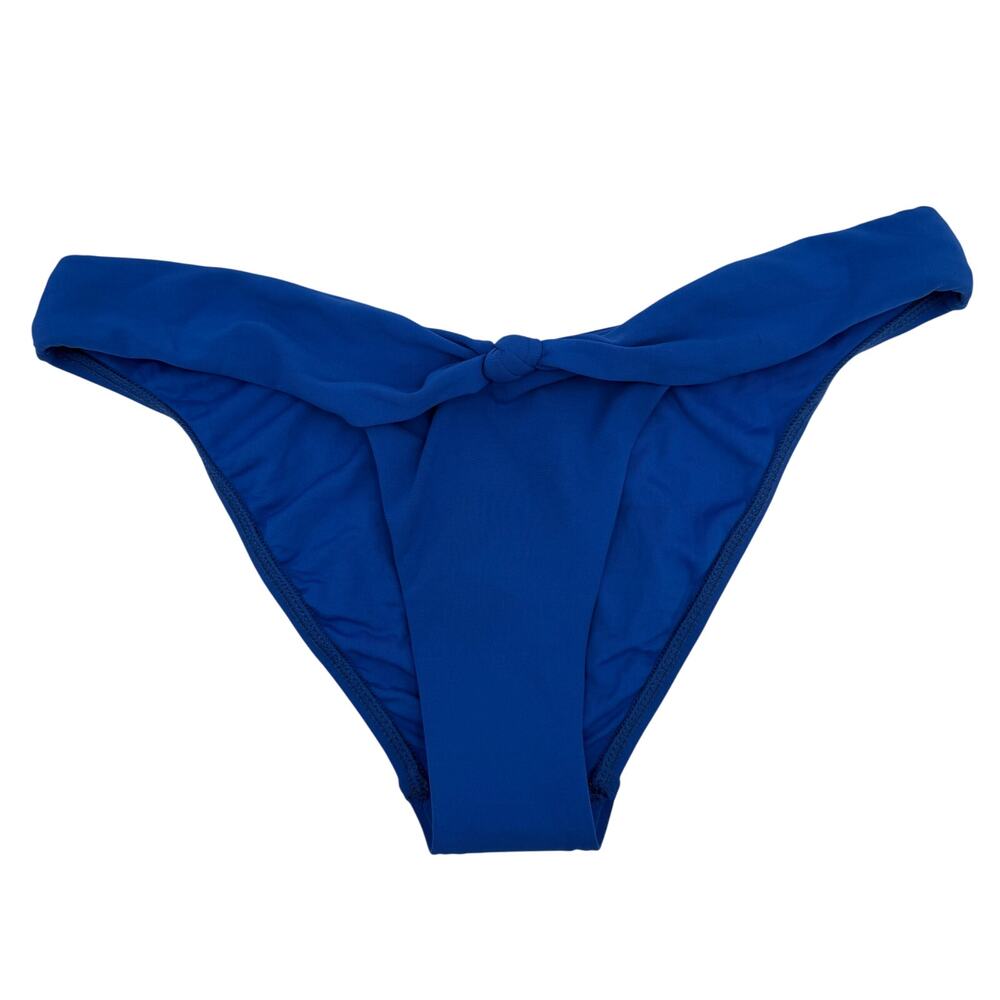Robin Piccone Olivia Bikini Bottoms Size Large NEW Hipster Knot Blue Swim NWOT - Picture 2 of 11